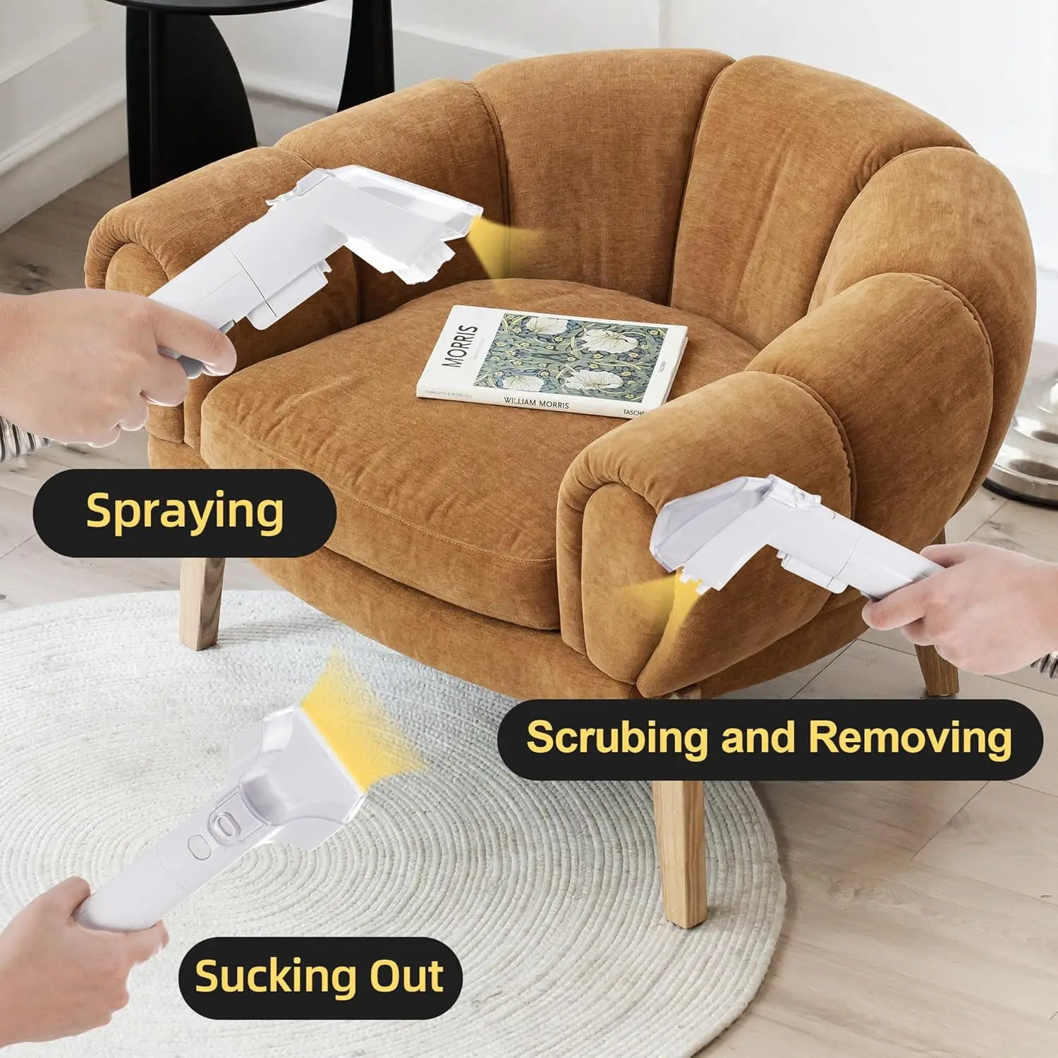 C1 Portable Extractor for Couch and Carpet Cleaner Upholstery Cleaner for Deep Cleaning