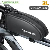 Waterproof Bicycle Top Tube Bag 2L Portable Cycling Front Frame Triangle Bag Lightweight Bike Bag MTB Road Bike Accessories