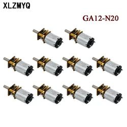 10pcs GA12-N20 DC 3V 6V 12V Micro Metal Gear Motor Gear Wheel Gear Motor 30RPM 60RPM 100RPM 200RPM 600RPM 1000RPM DIY Electronic