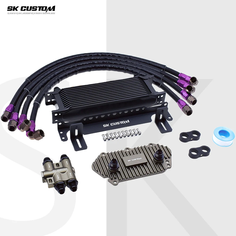 SK CUSTOM For Mercedes 8-speed Transmission Oil Cooler Kit Car Modification Replacement Part