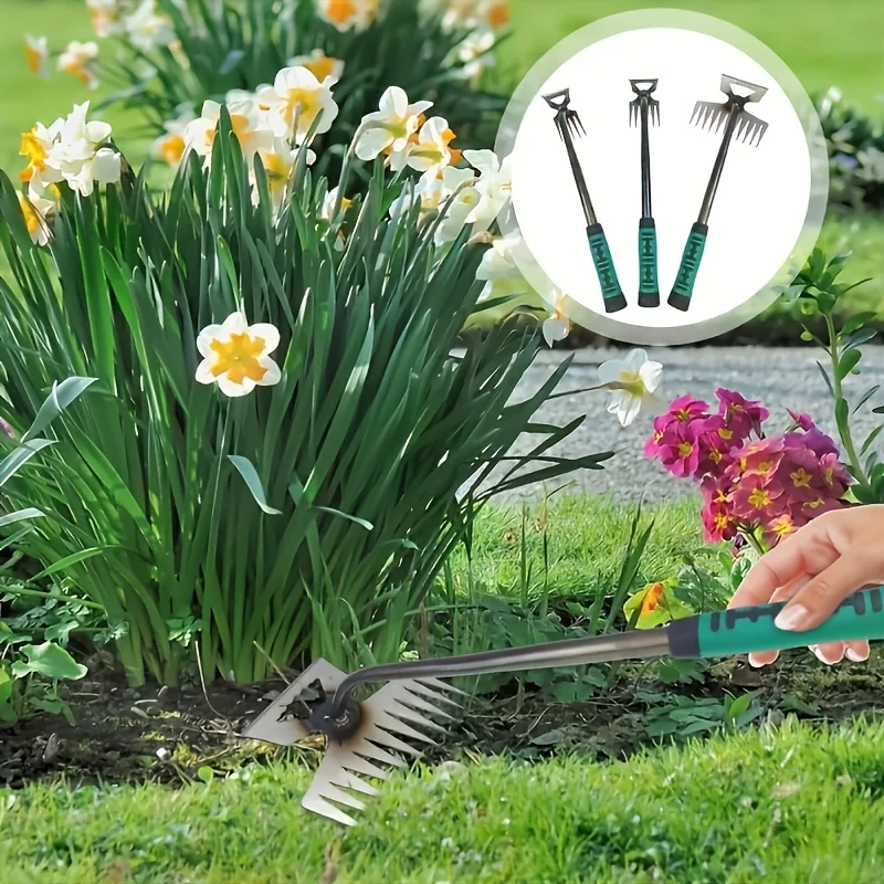 1set Retractable Garden Hoe For Home Use – Multi-Functional Tool For Weeding Digging Popular Gardening Tool Set