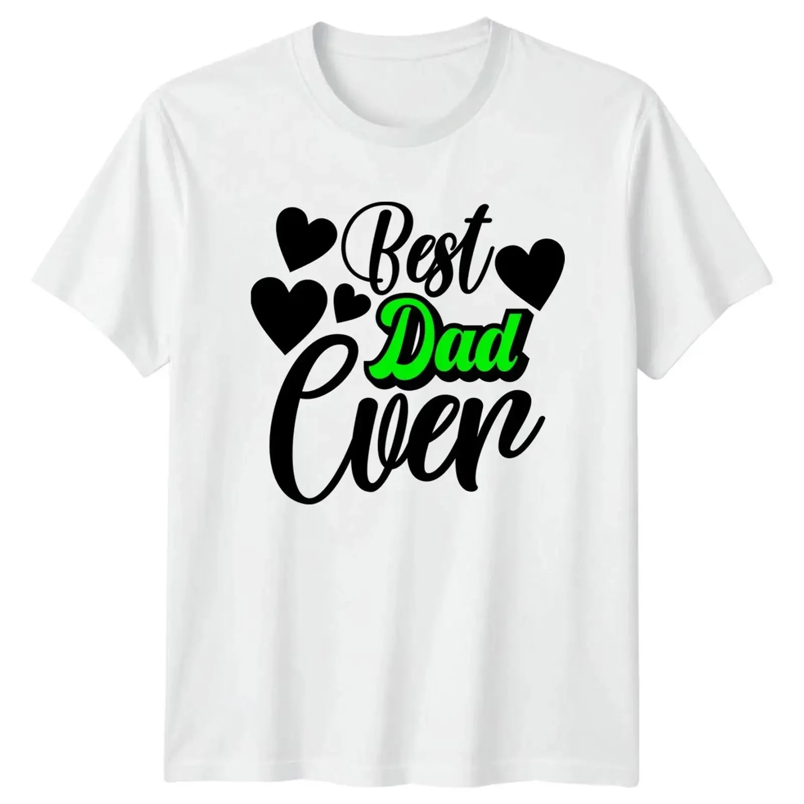 Bester Papa aller Zeiten Herren T-Shirt Neu Vatertag Geschenk für Ihn Vintage Washed Unisex Stretched Fashion Leicht