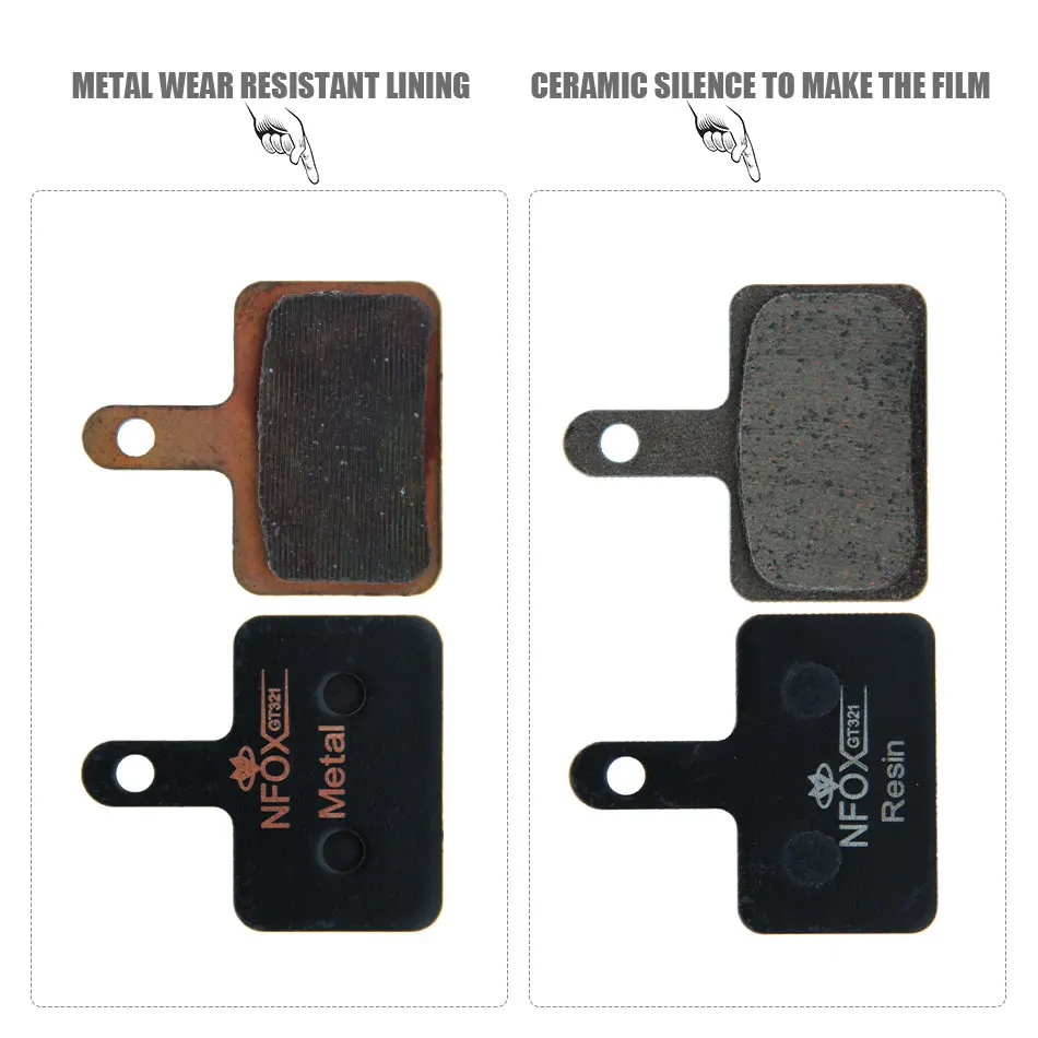 Bettery Bike Accessories Brake Pad Brakes Lining Type Touring Metal Pads M355 M395 M375 M315 XOD Goodtaste LTM 30*20 Ceramics image 3