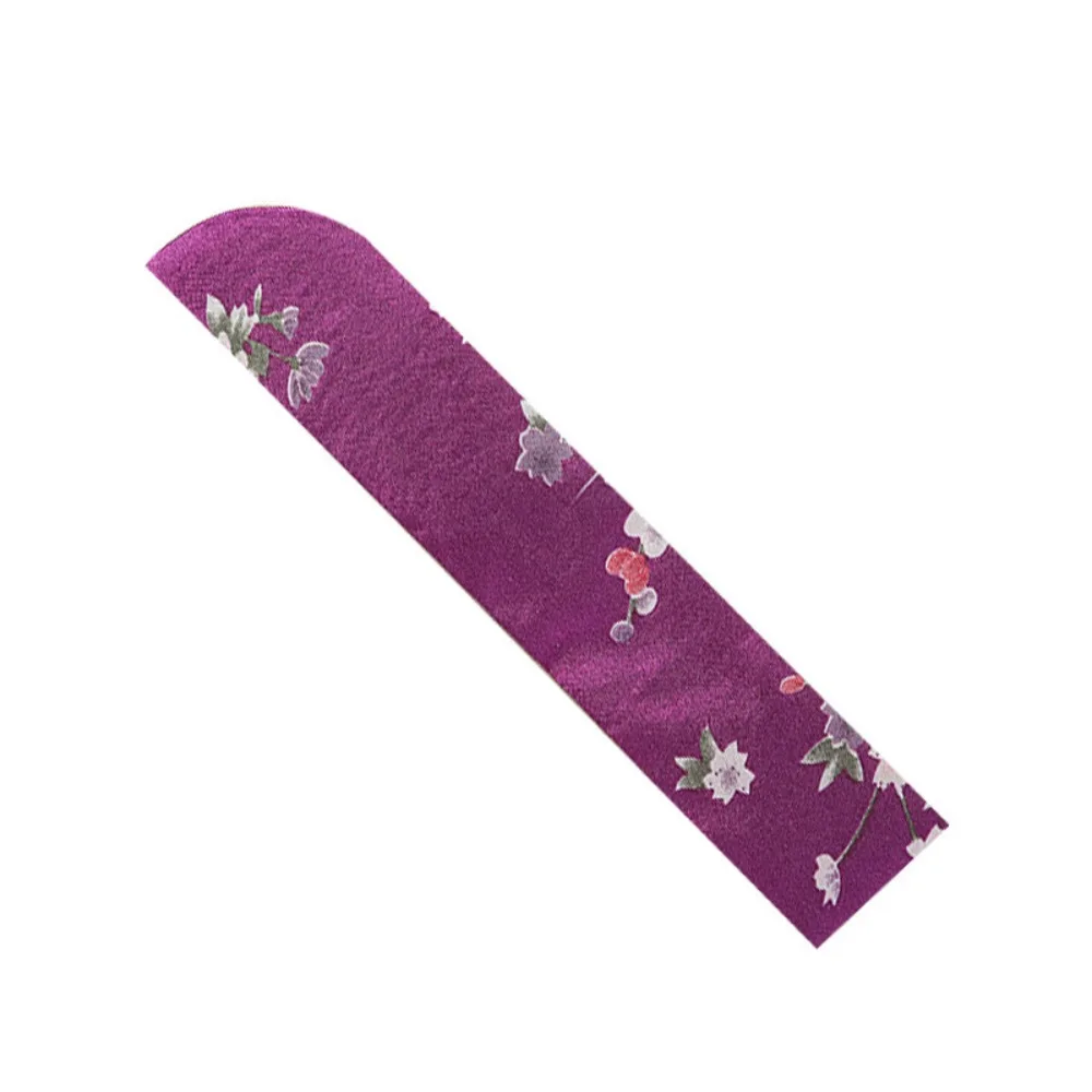 Embroidered Silk Cloth Fan Bag Linen Brocade Dustproof Cover Elegant Dustproof Fan Pouch Party Favor