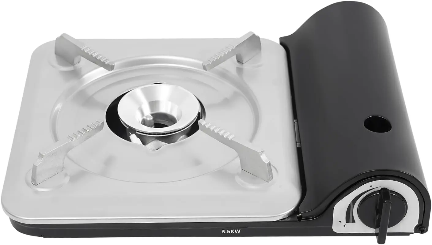 

Гриль-барбекю, бутановая походная печь с футляром, портативная походная печь, идеально подходит для приготовления пищи на открытом воздухе/кемпинга/дорожек, топливо в комплект не входит