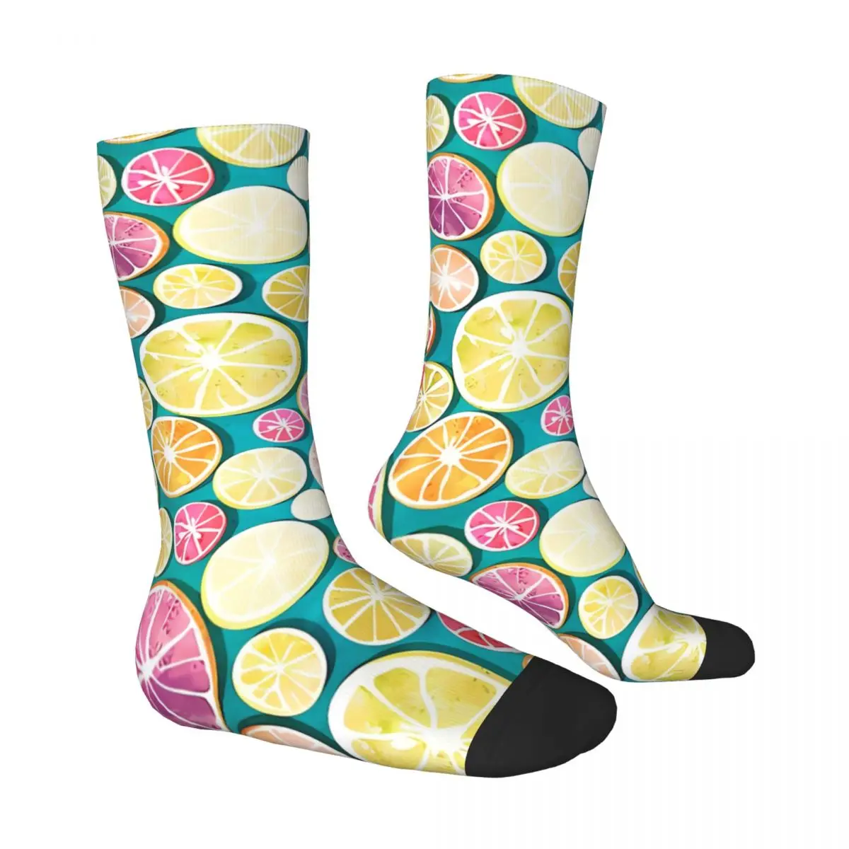 Citrus Bath Lemon Citrus Socks Male Mens Women Spring Stockings Polyester