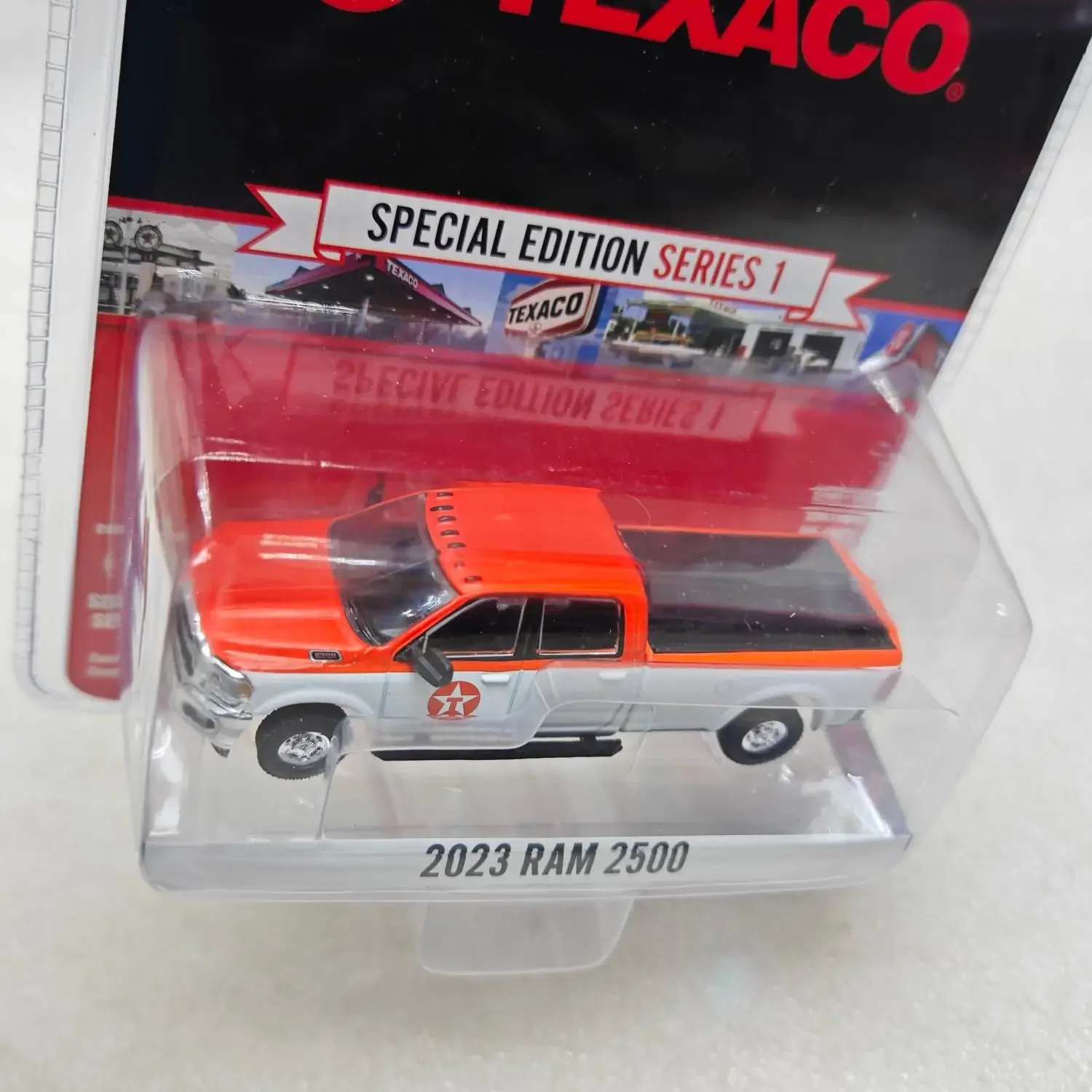 Zielony Model Samochodu Green Light 1:64 Texaco Special Edition Seria 1-2023 Ram 2500, Zabawki, Prezenty, Kolekcja, Model Samochodu Odlewany ze Stopu, Kolekcjonerski