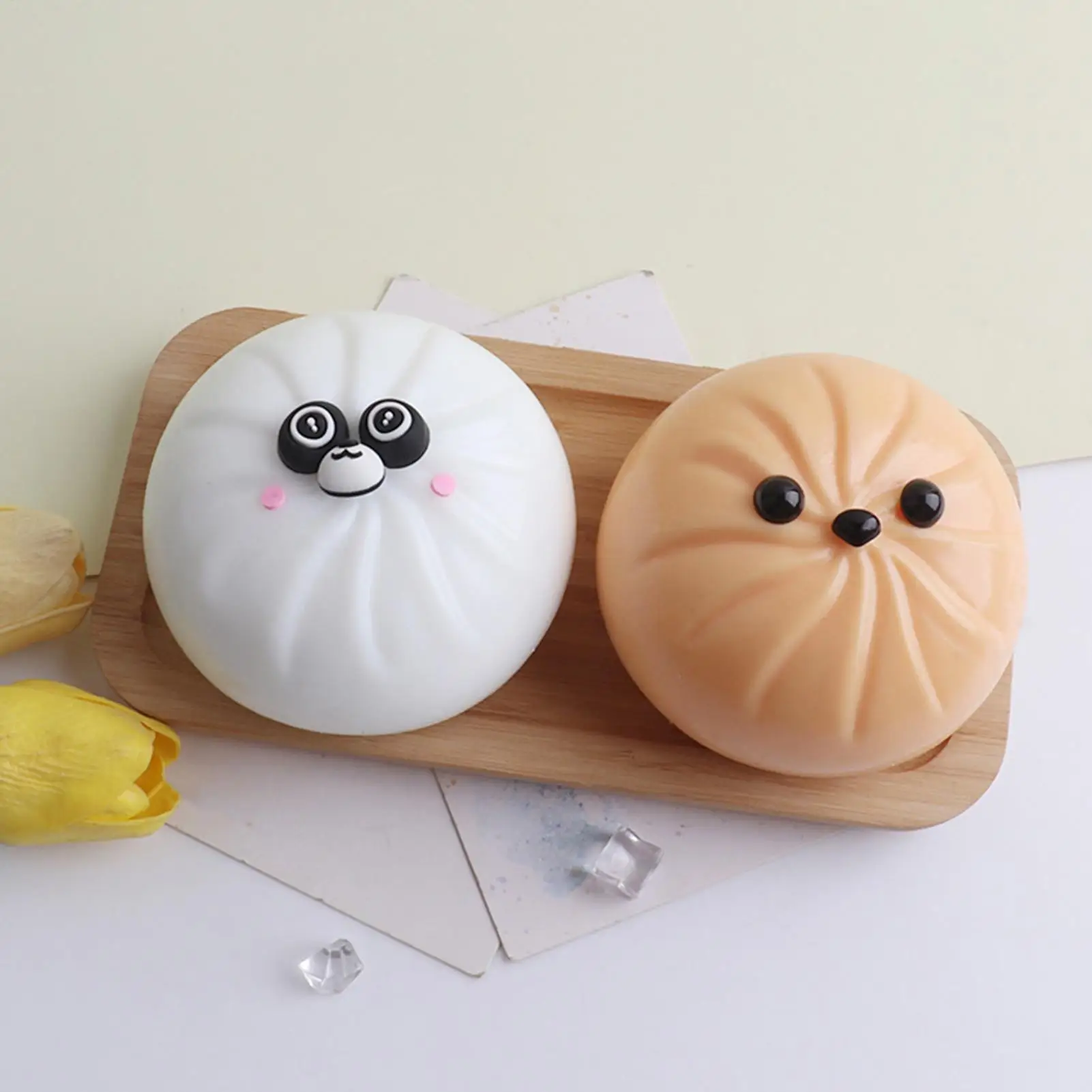 

Dumpling Stress Toy Squeeze Fidget Steamed Bun Fidget Toy For Kids Teens Adults Students Travelers Studying Working Travel Home
