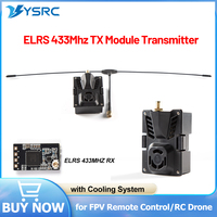 ELRS 433MHz TX Micro Radio Transmitter 1000mW High Frequency Head /Nano 433Mhz RX Receiver 25-500mhz Refresh Rate with T Antenna
