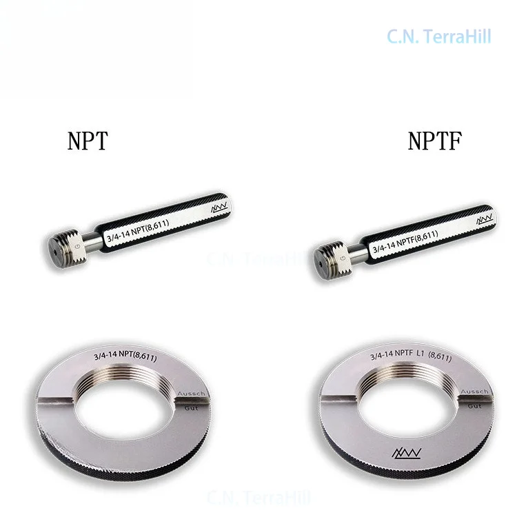 Thread Plug and Ring Gauge Set DIN405 PG Steel Conduit G Thread Go No-Go UNJ BSW Measuring Tool