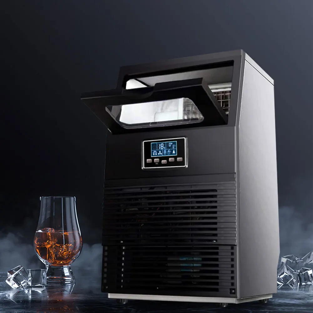 Cube Ice Machine Automatic Ice Maker Machine Water Inlet Ice Maker Desktop Commercial Mini Ice Maker Machine