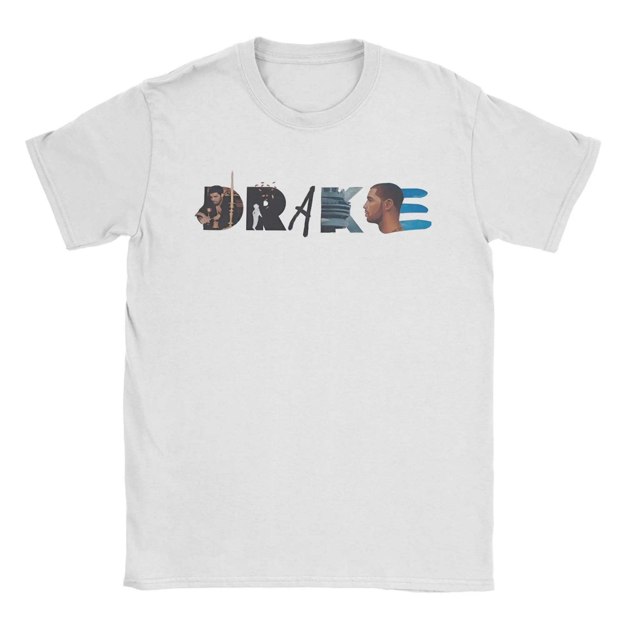 

DRAKES Cotton T Shirt For Men's Summer Y2K Funny T-Shirts O Neck Fashion Tee Shirt Oversized Print Tops