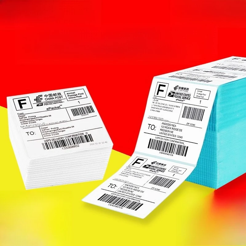 Stacked Tri-proof Thermal Paper 100*100 Single Wayfold Thermal Label Printing Paper