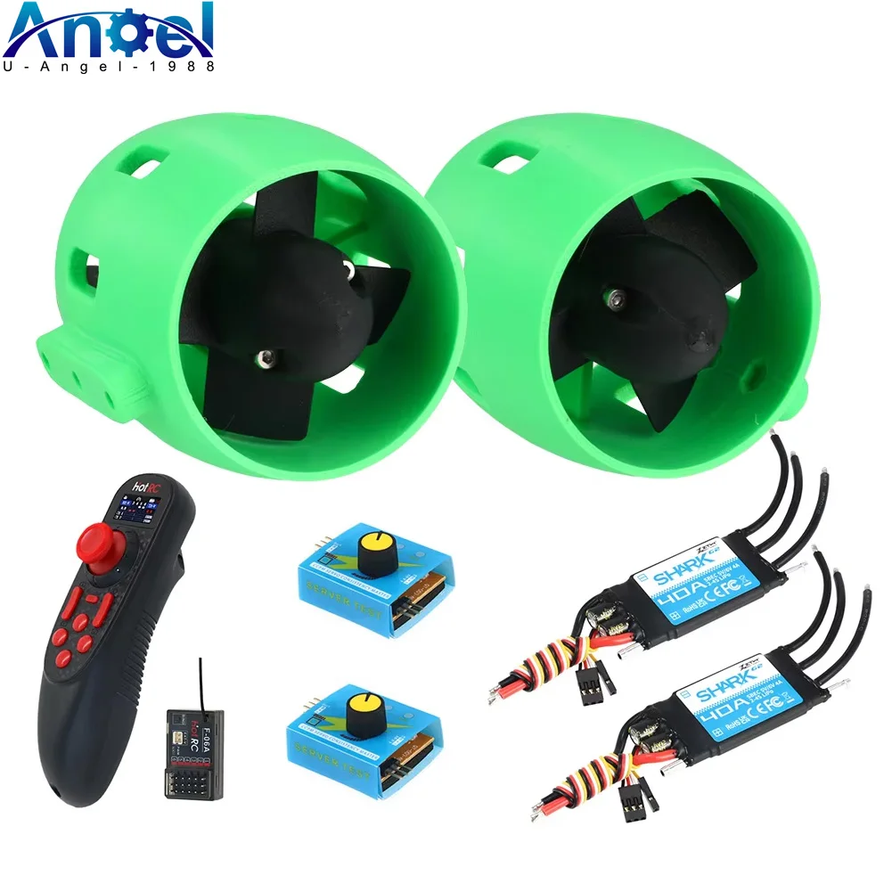 12V High Power Brushless Underwater Thruster Waterproof Propeller Motor For RC Boat SUP Board Rescue Boat Underwater Drone Net