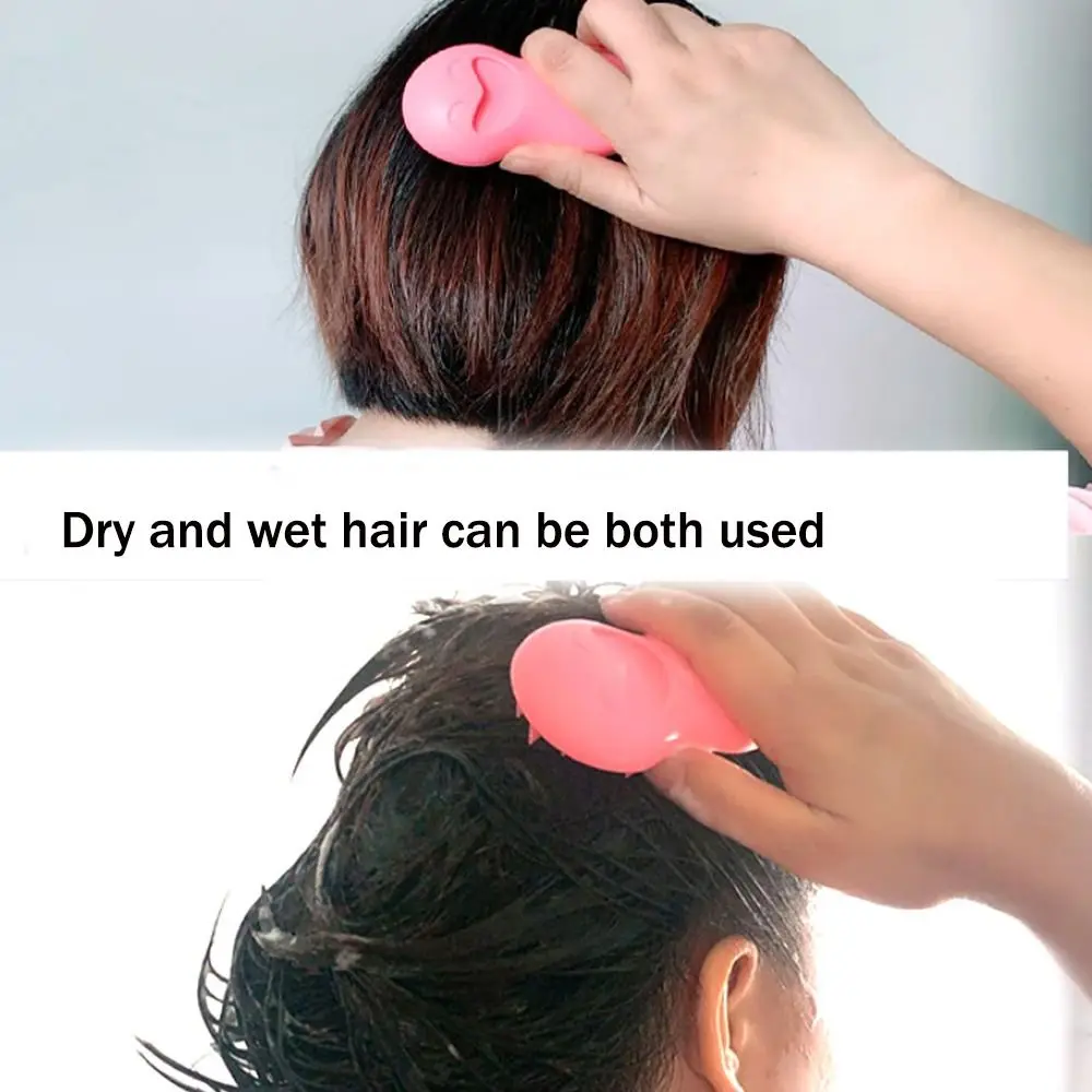 

Pointed Teeth Shampoo Artifact Scalp Shockproof and waterproof Soft and skin-friendly Silicone Shampoo Comb Easy to clean