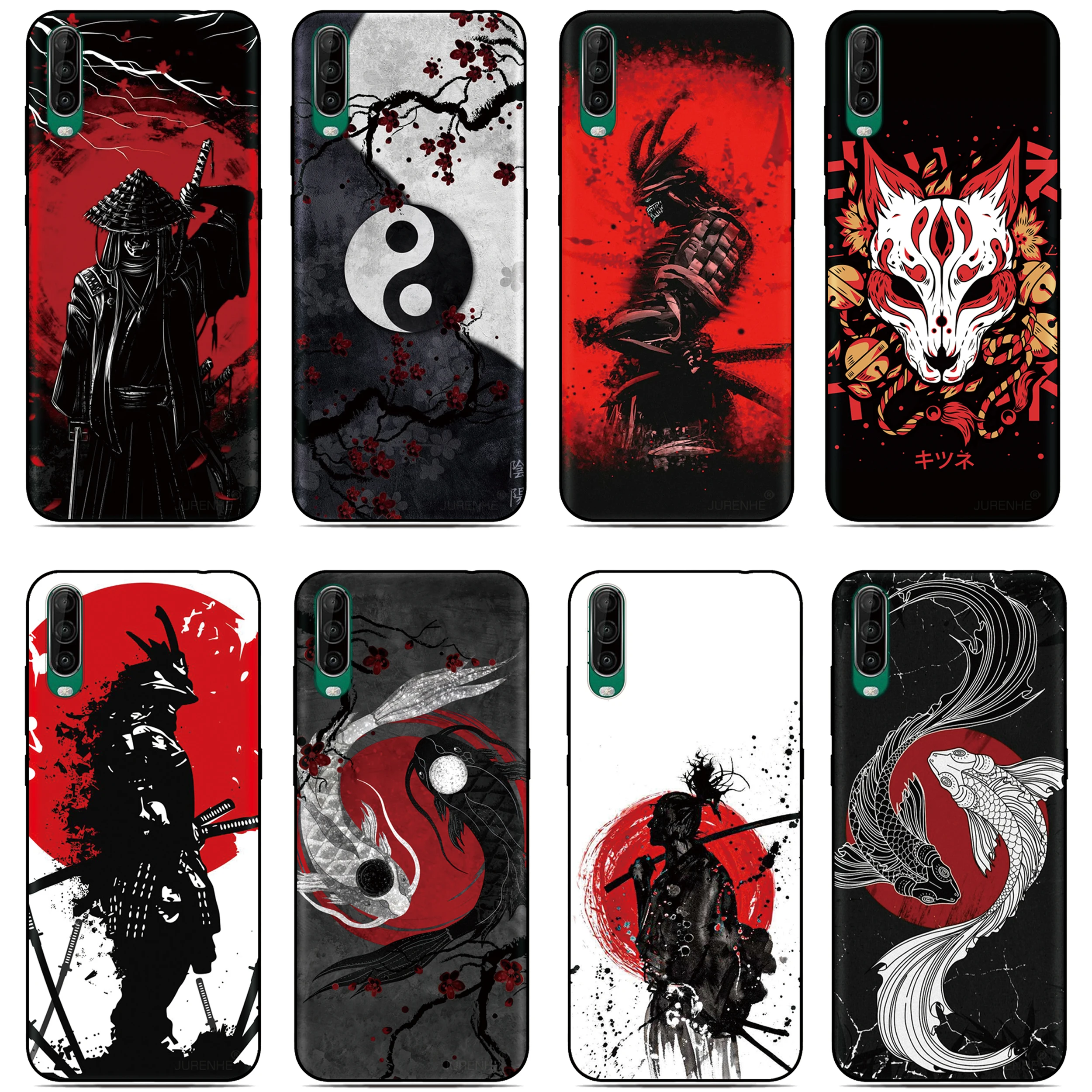 Funda de teléfono japonesa Ninja para Sony Xperia 1 VIII 10 VII 5 VI V IV III II XZ5 XZ4 XZ3 XZ2 XA1 XA2 Ultra L3 3 4 6 7 8