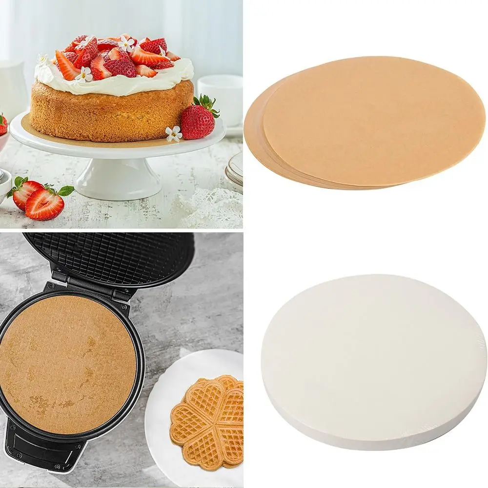 100Pcs Parchment Paper Rounds Non Stick Baking Parchment Paper Cake Pastry Biscuit Paper Barbecue Mat Kitchen Tools