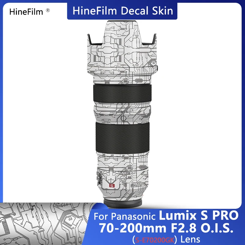 

Hinefilm Skin for Lumix S Pro 70200 F2.8 Lens Decal Skin for Panasonic 70-200mm F2.8 Lens Sticker 70-200 F2.8 Wrap Cover 70 200