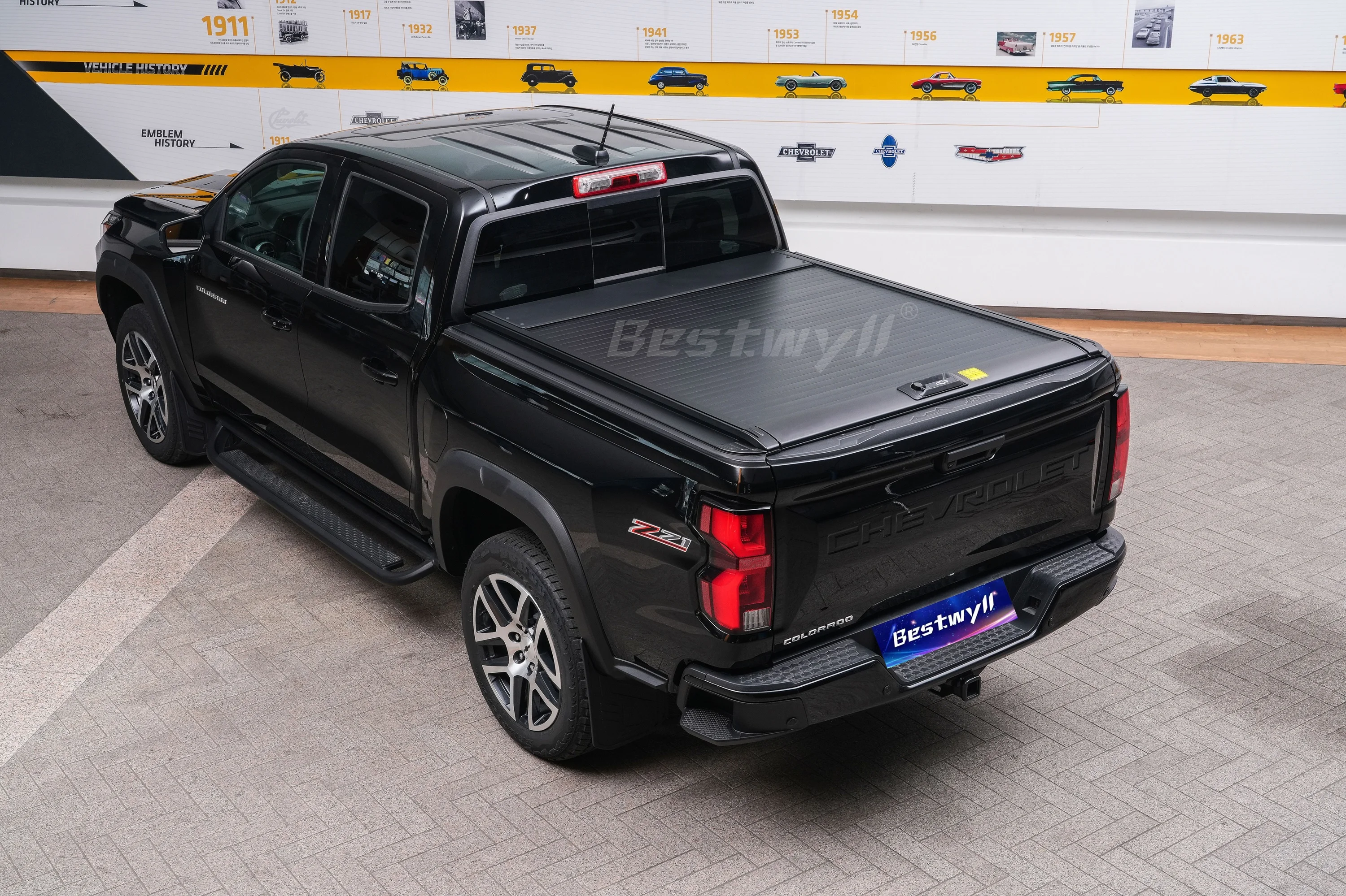BESTWYLL Factory Price Retractable Roll-up Back Covers Manual Pickup Truck Bed Tonneau Cover for Chevrolet Colorado K21