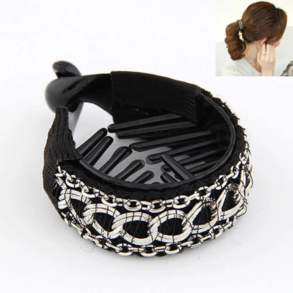 

3 Pcs Ponytail Buckle Hair Barrettes Clip Korean Version Cuff for Women Holder Clips
