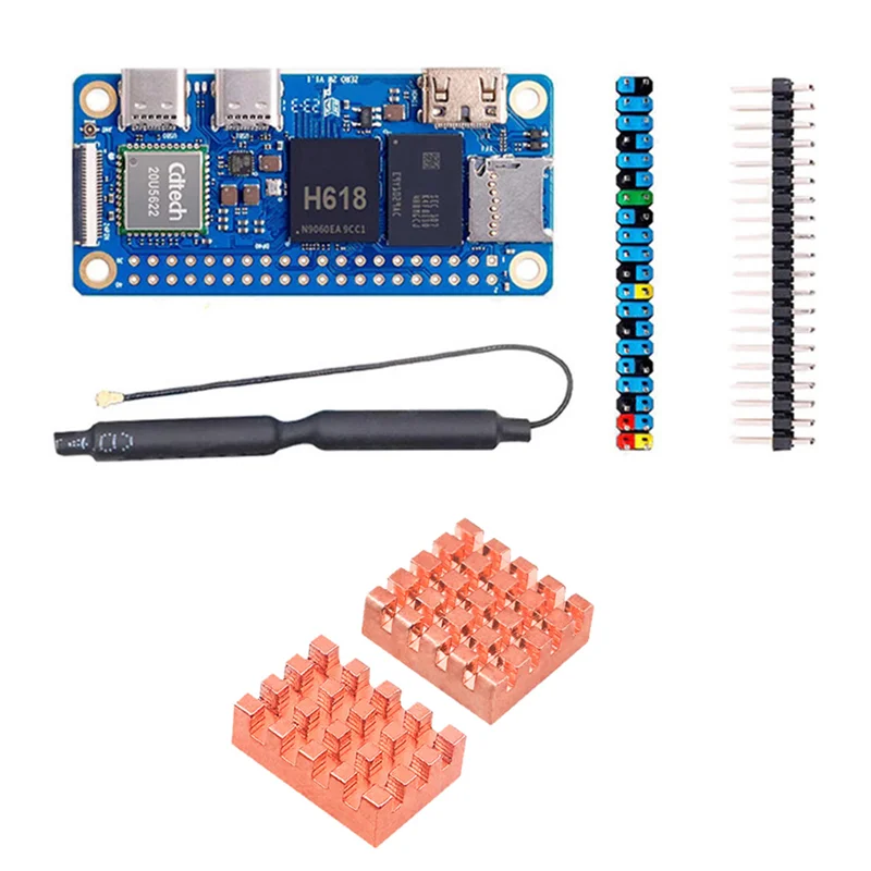 Stylish-For Orange Pi Zero 2W Development Board RAM+Heat Sink DDR4 Mini PC H618 Wifi5 Bluetooth5.0 Support 4K 60FPS