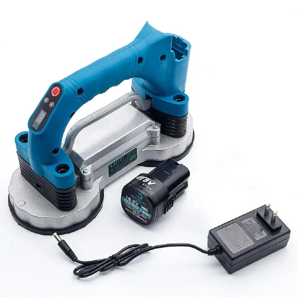 Double Suck Disk Adsorption Powerful 10000mAh Electric Tile Vibrator Automatic Floor Tile Laying Tiling Machine