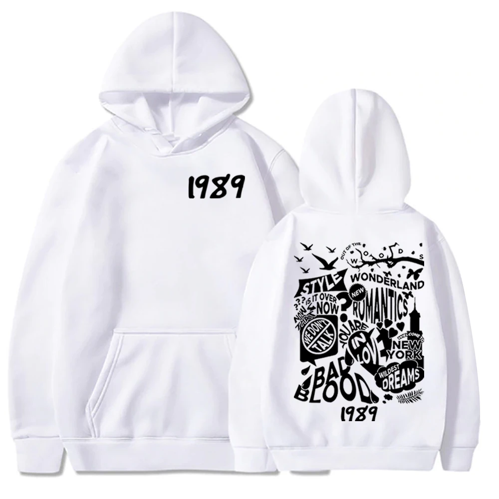 Taylor 1989 Hoodie 1989 Music Album Hoodie Taylor Music Sweatshirt Music Lovers Gift Swift Pullover Tops Streetwear