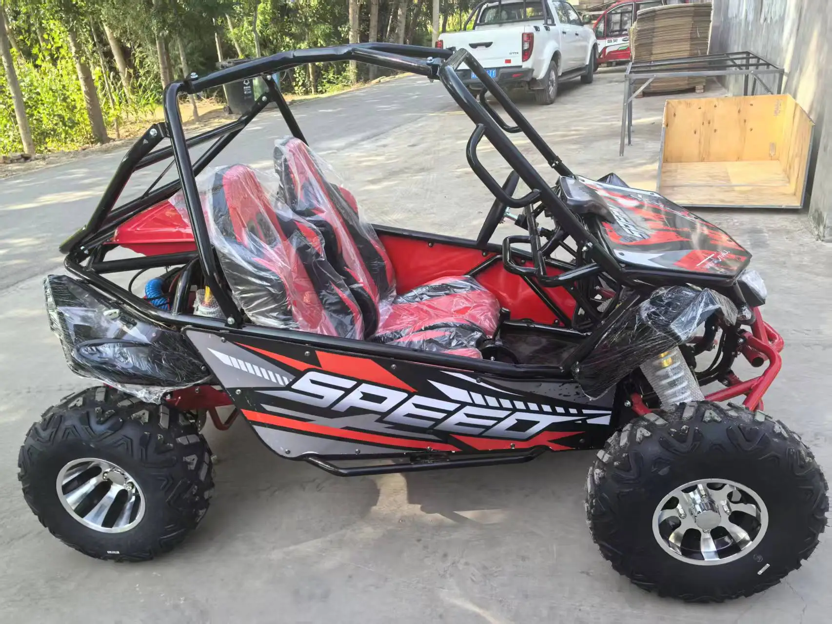 Adult Four-Wheel Off-Road Vehicle Beach Kart Two Person Automatic Transmission All-Terrain Motorcycle for LargeMountain