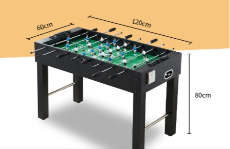 

Футбольный стол классический черный 1,2 м, 8-полюсный, для игры в футбол