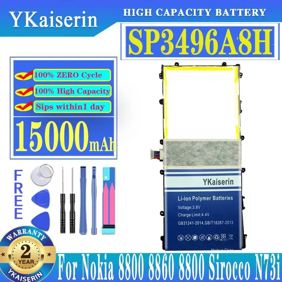 

Premium Replacement For Samsung Google Nexus 10 GT-P8110 P8110 15000Mah Tablet Battery SP3496A8H