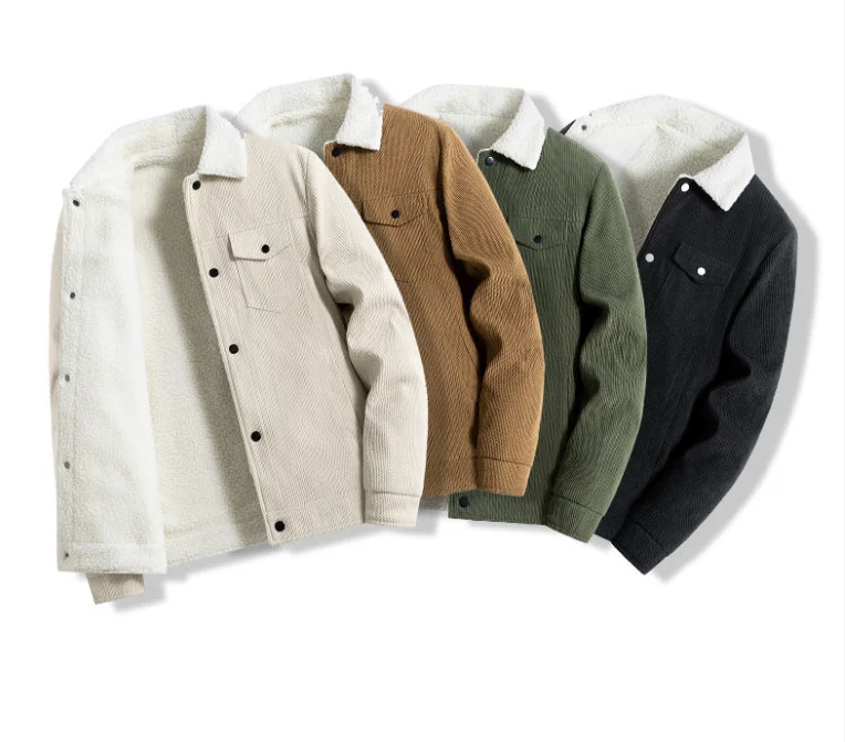 

Men's Jackets and Coats Fashion Warm Corduroy Thick Coats 2025 Winter Fashion Men's Coats Down Jackets Men's Cotton Clothing