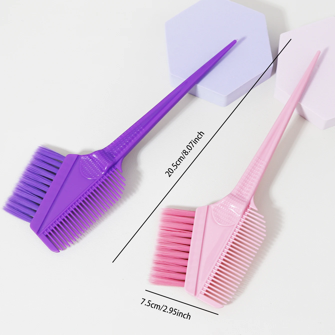 1/2pcs professional double-sided hair dye brush, styling tool, suitable for home or professional use,special for real hair wigs