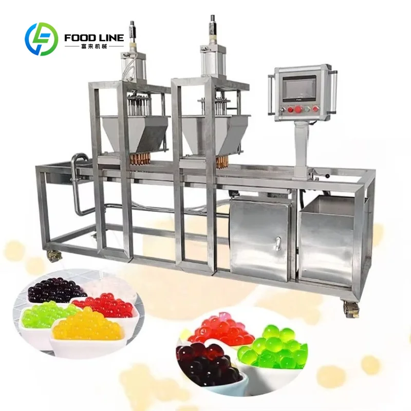 Customized Jelly Pearl Ball Make Machine Semi-Automatic Popping Boba Production Line Boba Tea Equipment
