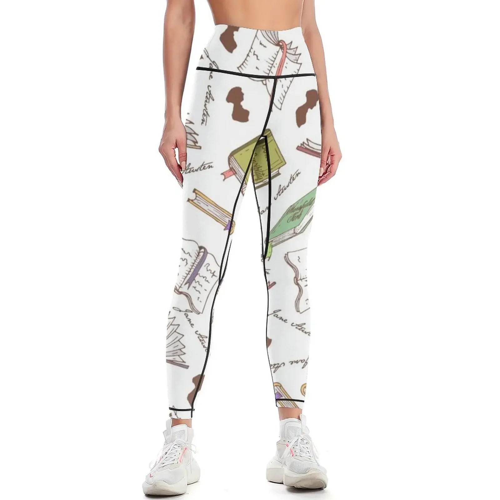 

Books of Jane Austen Leggings Women's pants Women's trousers gym's sportswear Women sports Womens Leggings