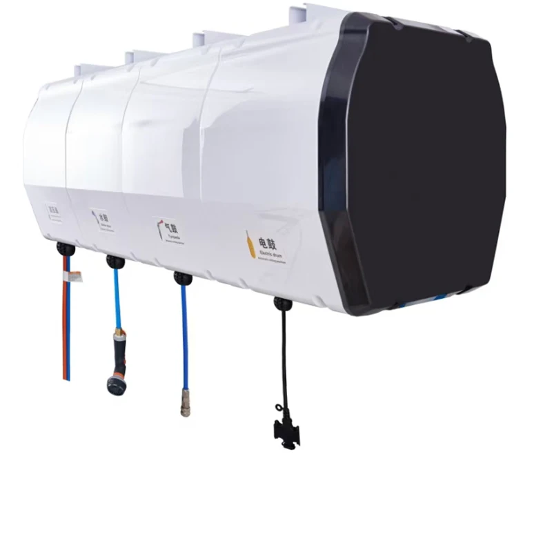 

Retractable Water Air and Electric Combinational Hose Reel Assembly-free High-pressure Drum of Car Washing Equipment