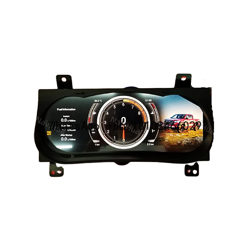 

12.3" For Toyota Hilux 2015 2022 Car LCD Dashboard Digital Cluster Automotive Speedometer Virtual Cockpit New Arrival