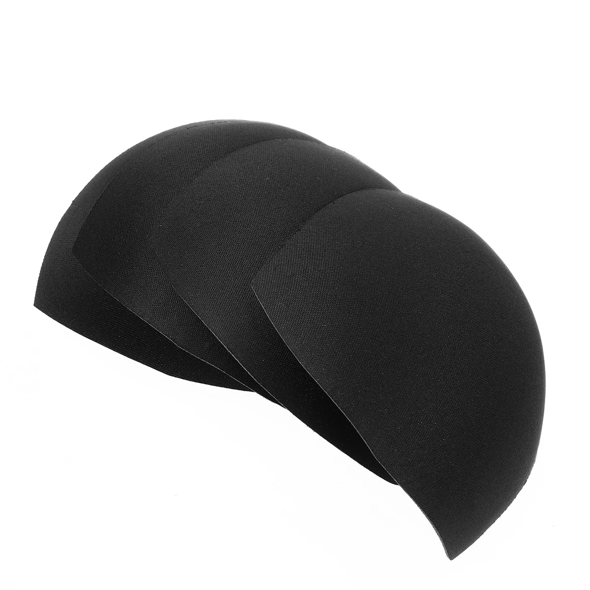 

3 Pair Wireless Bra Sports Inserts Pads Polyester Swimsuit for Cups Black Swimsuits Bikini