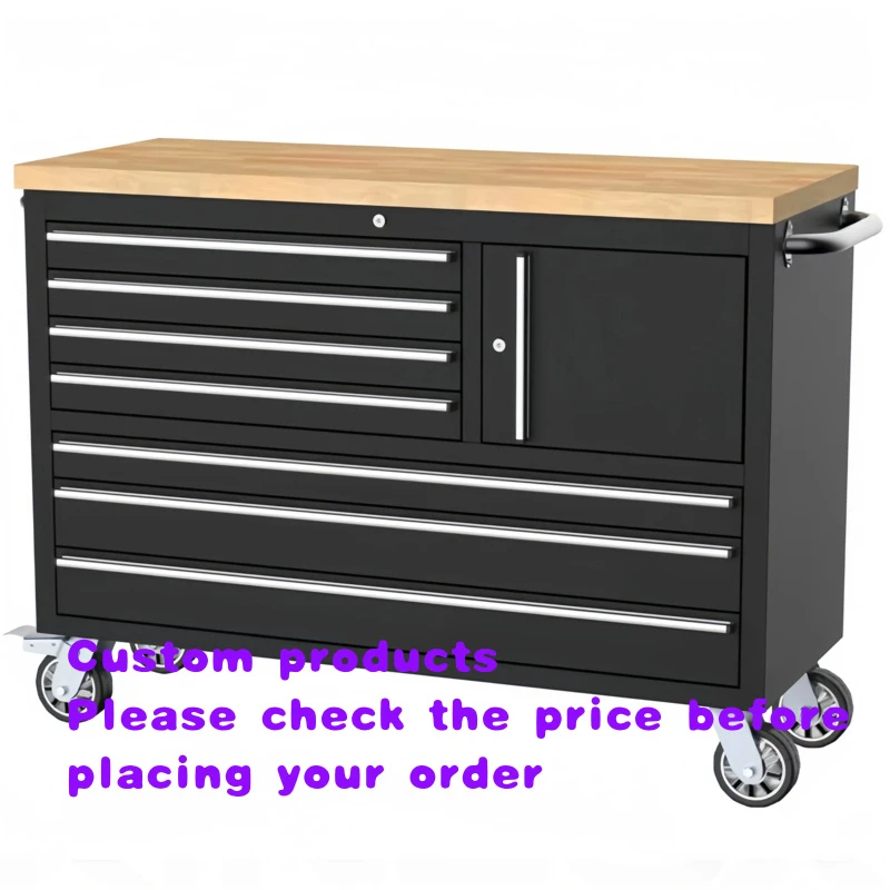 custom.PULAGE OEM ODM Mobile Workbench Assembled Large Box Lockable Storage Cabinet with Wheels Garage Workshop