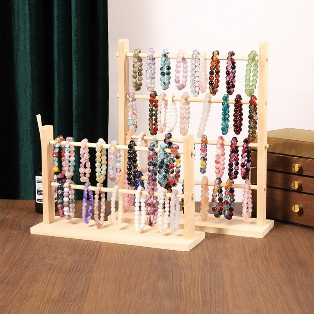 2/3/4 Layer Jewelry Display Stand Storage Shelf Removable Bracelet Frame Space Saving Vintage Hair Rope Rack Living Room