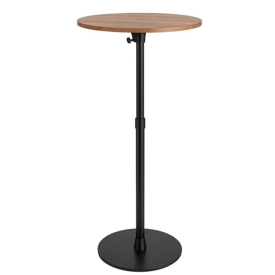 

Table 15.75inch Small Round Top Adjustable Height 22.6433.46in Multifunctional Side Table for Pub Bar Dining Bistro Cafe