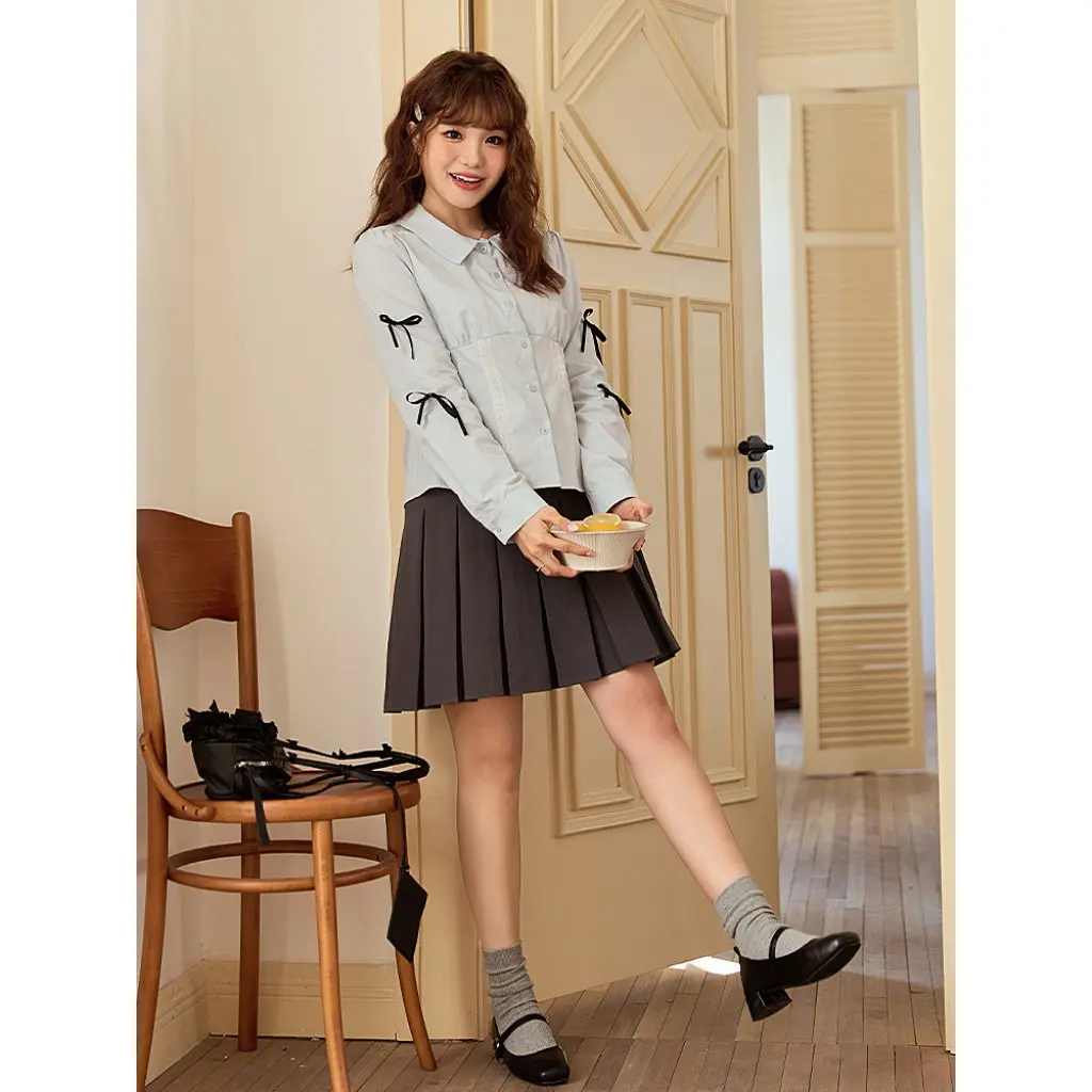 

Большие размеры, контрастная цветная кружевная рубашка с бантом, элегантная утягивающая рубашка с правой талией на плечах, весенняя мода для женщин