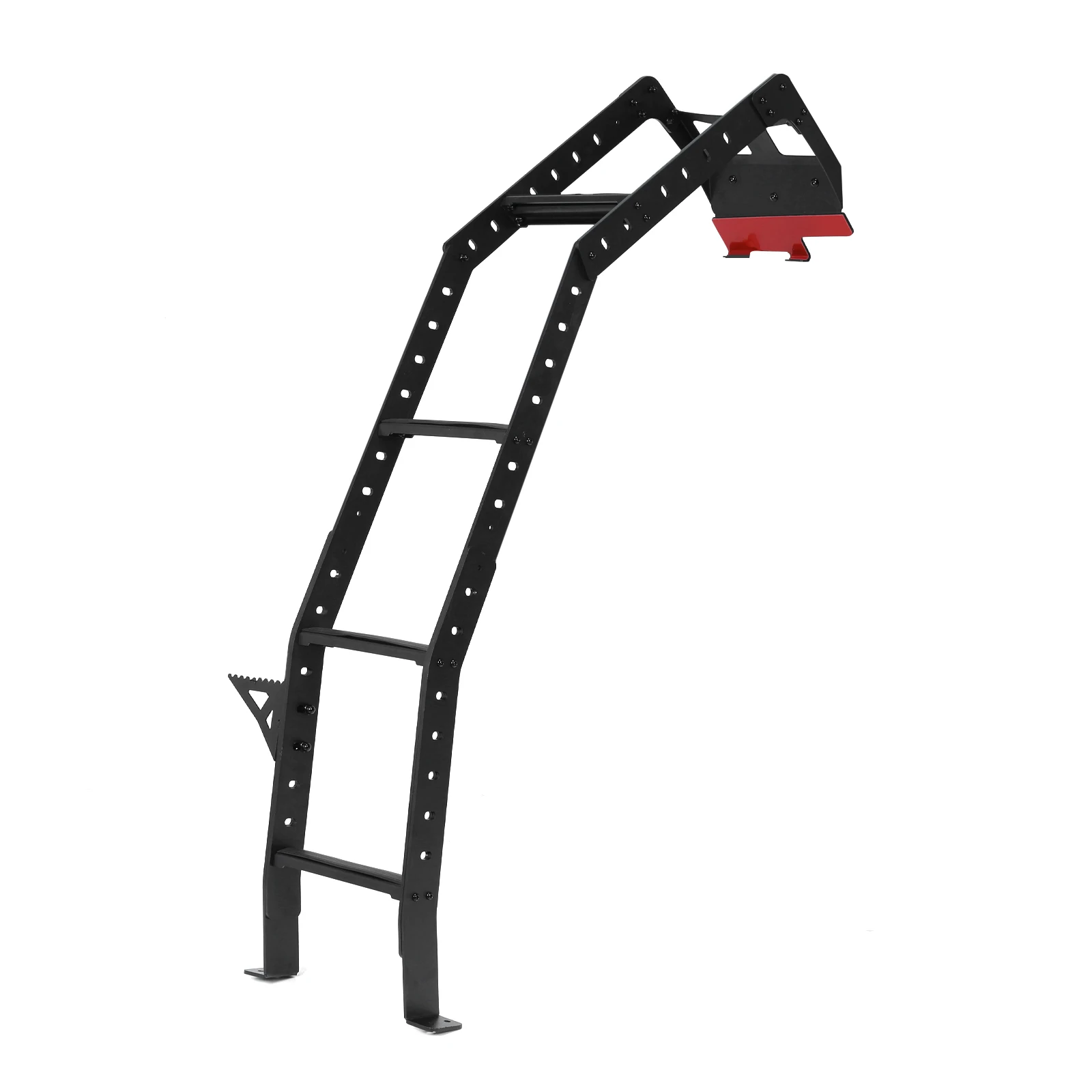 Tangga Pintu Belakang Aluminium Kekuatan Tinggi Anti Selip Slot-T Tahan Cuaca untuk Toyota 4Runner 2010-2024 Akses Atap Off-Road