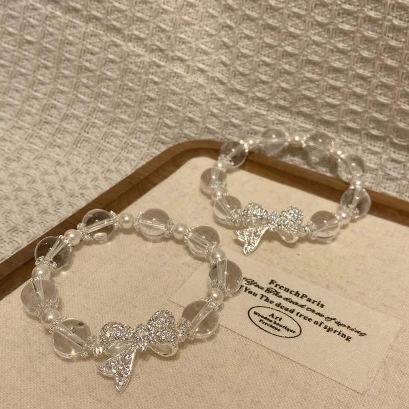 2025 Spring/Summer Collection Crystal Original Design Zircon Bow Moonlight Bracelet Elegant