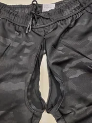 Calça de vassoura aberta masculina com zíper, macacão conveniente, sem necessidade de decolagem, ao ar livre