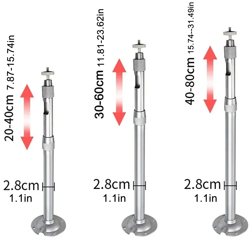 Monitor Aluminum Alloy Telescopic Bracket Bracket Extension Monitoring Pole Camera Long Bracket 20-80cm