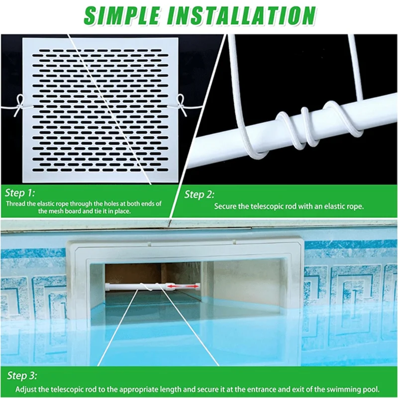 

AA05 Skimmer Guard Kit Pool Skimmer Net Leaf Skimmer Catcher Leaf Rake Pool Skimmer Net