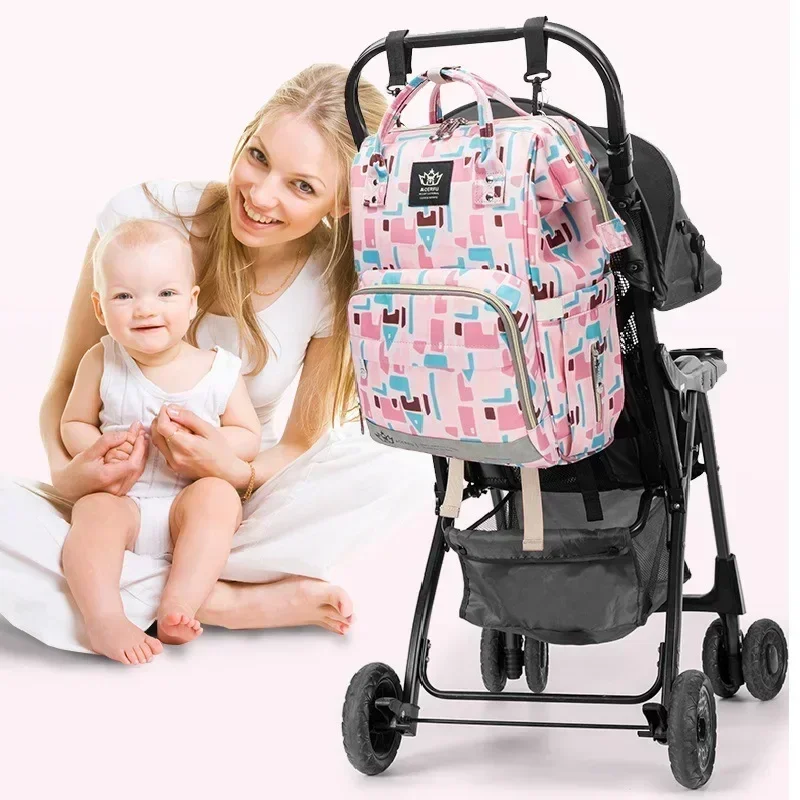 New Fashion Lightweight Multifunctional Mother and Baby Bag Large Capacity Maternity Bag  Diaper Bag Backpack  Baby Bag