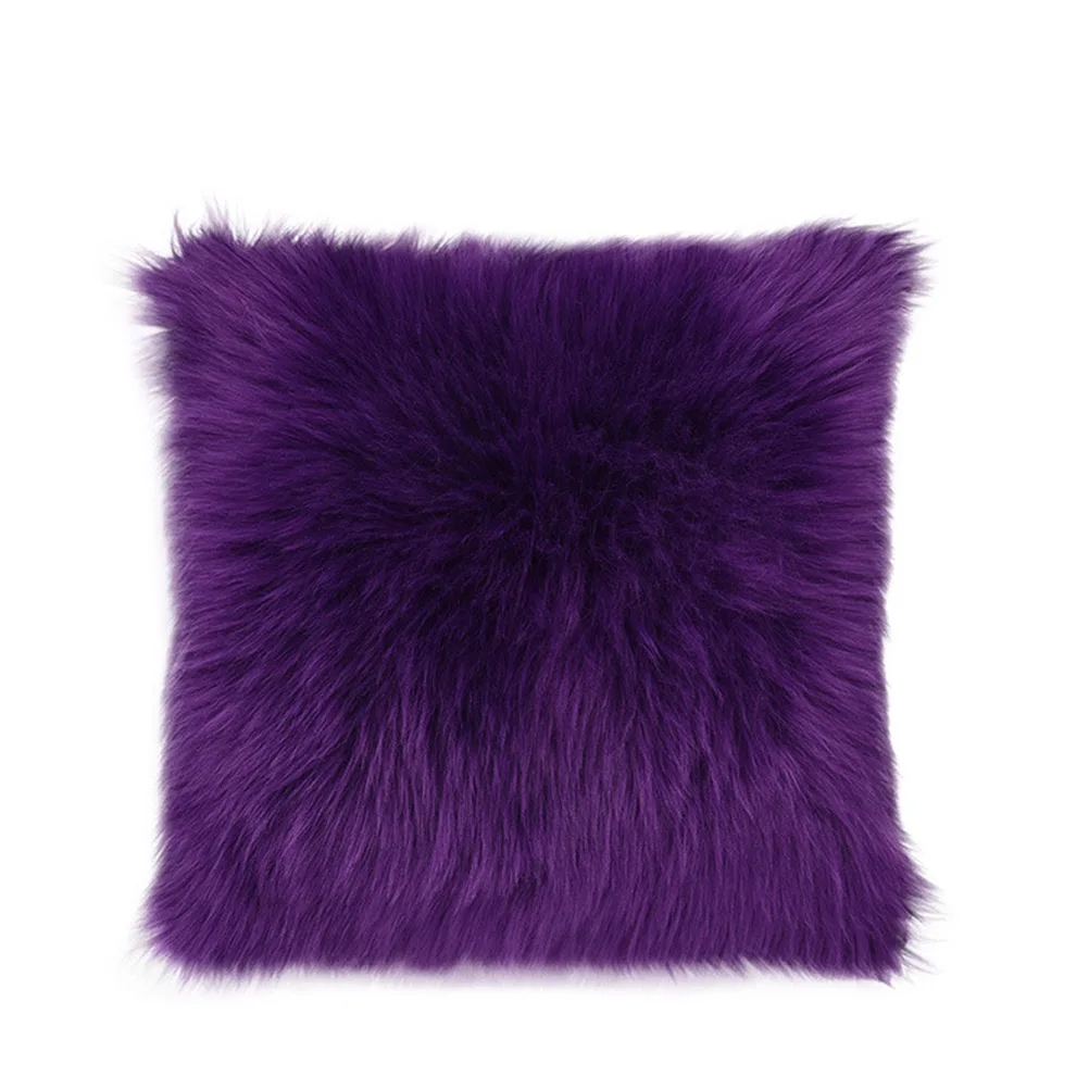 

Wool Cushion Cover Couch Pillow Cases Bed Pillows Throw Covers Sofa Soft