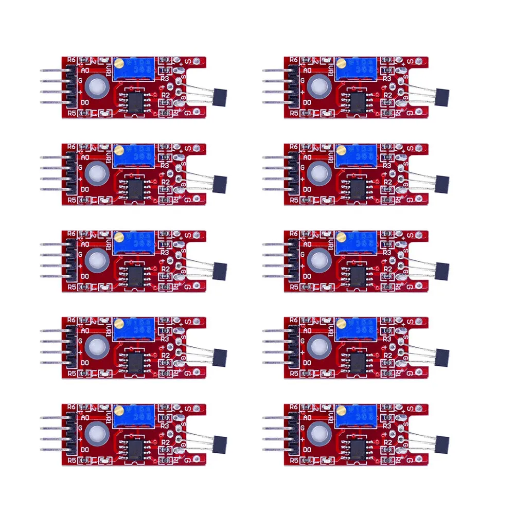 Linear Hall Effect Sensor with Precise Signal Output Order for Synchronized Actuation and Sensor Array Deployment