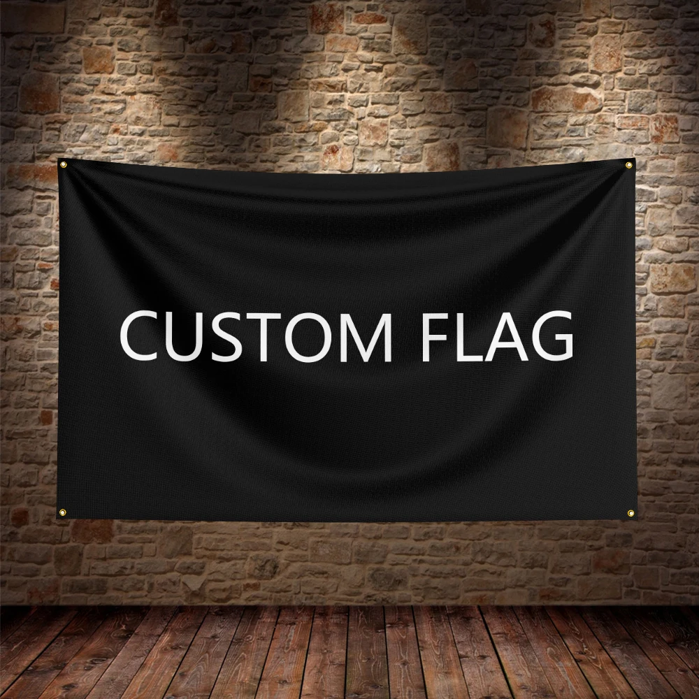 3X5Ft Professional Custom Car Motorcycle Team or Conpany Logo Flag Polyester Printed Decoration Banner Tapestry